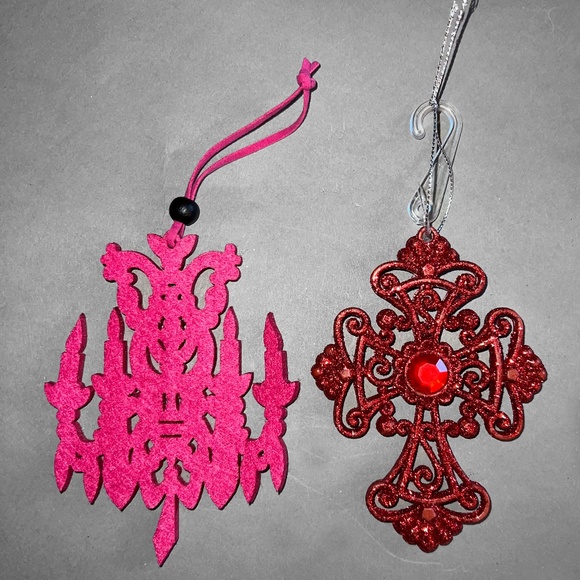 Set of 2 Decorative Ornaments - Picture 1 of 3
